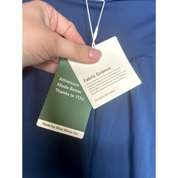 Halara Women's Blue Softlyzero Airy Athleisure High- Waist Long Shorts NWT - Picture 5 of 7